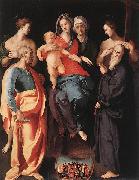 Jacopo Pontormo Madonna and Child with St Anne and Other Saints France oil painting artist